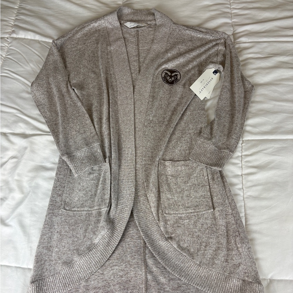 Boxercraft Colorado State Rams Cuddle Cardigan Womens Small NWT